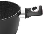 Pot MagicHome Black Line, 20 cm, 2100 ml, with lid