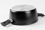 Pot MagicHome Black Line, 20 cm, 2100 ml, with lid