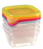 Container Set Curver® Fresh&Go, 4 pcs, 250 ml, mix, 110x90x110 mm