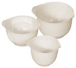 Tálkaszett Curver® BASIC, 3 db, habveréshez, 1500/2000/2500 ml, fehér