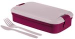 Doboz Curver® Lunch&Go 1300 ml, uzsonnás doboz, lila, evőeszközzel
