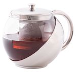 Teáskanna MagicHome TP108, 1100 ml, üveg/rozsdamentes acél