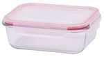 Dóza MagicHome BSG2, 1000 ml, sklenená, 200x150x60 mm, obdĺžniková, borosilikátové sklo/PP, Clip