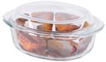 Baking dish MagicHome ODO350c, 3.5 lit, borosilicate glass, oval