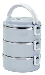 Ételhordó MagicHome LB933, 3 részes, 3x 500 ml, kék, 20x15x6,2 cm