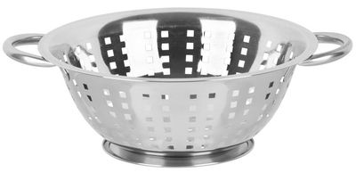 Cedník MagicHome, 24 cm, štvorcové otvory, nerezové cedidlo