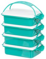 Ételhordó MagicHome CS336, 4 részes, 4x 1000 ml, PP/PE, 24,3x14,6x29,5 cm