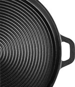 Grill lap MagicHome Castora line, öntöttvas, kerek, 340x30 mm