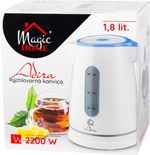 Vízforraló MagicHome Adira, 1850-2200 W, 230 V, 50 Hz, 1800 ml, rejtett fűtőszál, gyorsforraló