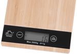 Mérleg MagicHome, konyhai, bambusz mintás, max. 5 kg, 23x16,5 cm
