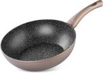 Wok serpenyő MagicHome Coffee Brown Line, 28 cm