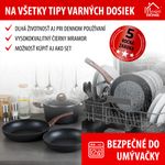 Pan MagicHome Black Marble Line, 24 cm