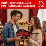 Panvica Wok MagicHome Black Marble Line, 28 cm