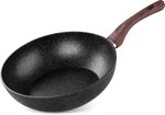 Serpenyő Wok MagicHome Black Marble Line, 28 cm