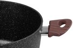 Pot MagicHome Black Marble Line, 28 cm, 5900 ml, with lid