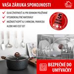 Lid MagicHome Black Marble Line, glass, 24 cm