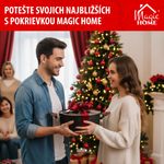 Pokrievka MagicHome Black Marble Line, sklenená, 28 cm