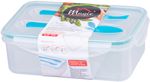 Lunch Box MagicHome, rectangular, with fork and spoon, 2 compartments, 1500 ml, 22x15.2x7.6 cm
