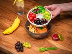 Lunch Box MagicHome, round, with fork/spoon, 1200 ml, 21.1x9.7 cm