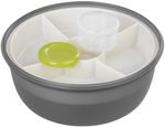 Lunch Box MagicHome, round, with fork/spoon, 1200 ml, 21.1x9.7 cm