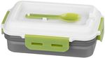 Lunch Box MagicHome, rectangular, with fork/spoon, 1200 ml, 23x15x8.8 cm
