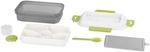 Lunch box MagicHome, square, with fork/spoon, 1200 ml, 23x15x8.8 cm