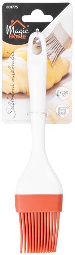Basting brush MagicHome, silicone, red, 22x4.6x1.8 cm