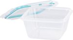 Container Set MagicHome Lunchbox YH373, 3 pcs, 600 ml, 135x135x75 mm, square, Clip