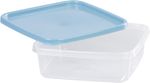 Container Set MagicHome Lunchbox YH128, 4 pcs, 1000 ml, 177x177x58 mm, square, Clip