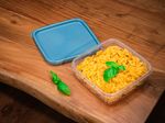 Food container MagicHome, square, Clip, set 4 pcs, 1 lit., 17,7x17,7x5,8 cm