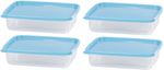 Container Set MagicHome Lunchbox YH126, rectangular, 4 pcs, 1000 ml, 215x155x55 mm