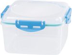 Container Set MagicHome Lunchbox YH309, 3 pcs, 1200 ml, 170x170x126 mm, square, Clip