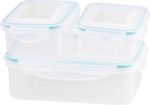 Container MagicHome, square, with thermal bag, set 3 pcs, 1x 1500 ml + 2x 500 ml