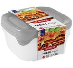 Tárolóedény Curver® Set Square, szett 3 db, 800 ml, menta/szürke/barack vegyes színek, 155x155x110 m