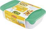 Tárolóedény Curver® Set Rectangular, szett 3 db, 500/1000/2000 ml, menta/szürke/barack vegyes színek