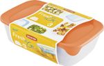 Food container Curver® Set Rectangular, 0,5Lx1Lx2L, mint/grey/peach color mix