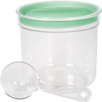 Tárolóedény Curver® DRY FOOD, 1000 ml, mérőkanállal, menta/szürke/barack vegyes színek, 130x120 mm