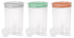 Container Curver® DRY FOOD, 1700 ml, with measuring scoop, mix colors mint/grey/peach, 130x190 mm