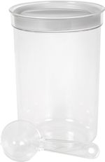 Tárolóedény Curver® DRY FOOD, 1700 ml, mérőkanállal, menta/szürke/barack vegyes színek, 130x190 mm