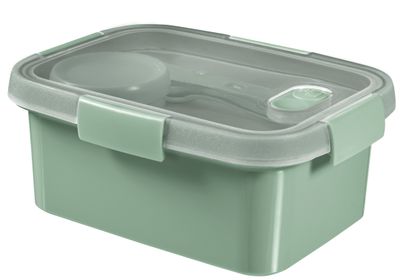 Food container Curver® TO GO LUNCH KIT 1,2L, 15x20x9 cm, soft green