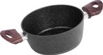 Pot MagicHome Black Marble Line, 20 cm, 2200 ml, with lid