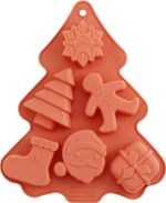 Sütőforma MagicHome, szilikon, 6 mintás, 22,2x18,5x2,5 cm