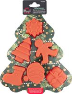 Sütőforma MagicHome, szilikon, 6 mintás, 22,2x18,5x2,5 cm