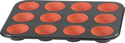 MagicHome mold, for baking, for 12 muffins, sheet, with silicone. forms, 35x26.5x3 cm