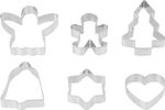 MagicHome cookie cutter, for baking, christmas, mold, 6 patterns, sellbox 36 pcs