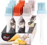 Basting brush MagicHome, silicone, mixed colors, 22x4.6x1.8 cm, Sellbox 18 pcs