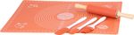 Set MagicHome, baking, 5-piece set, silicone basting brush, 2x spatulas, rolling pin, mat