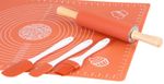 Készlet MagicHome, sütéshez, 5 részes készlet, szilikon ecset, 2x spatula, sodrófa, alátét
