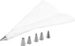 Bag MagicHome, for decorating, pastry, with 6 nozzles, 20x34 cm