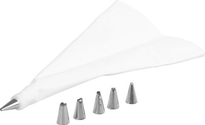 MagicHome cukrász díszítő zacskó, 6 tippel, 20x34 cm